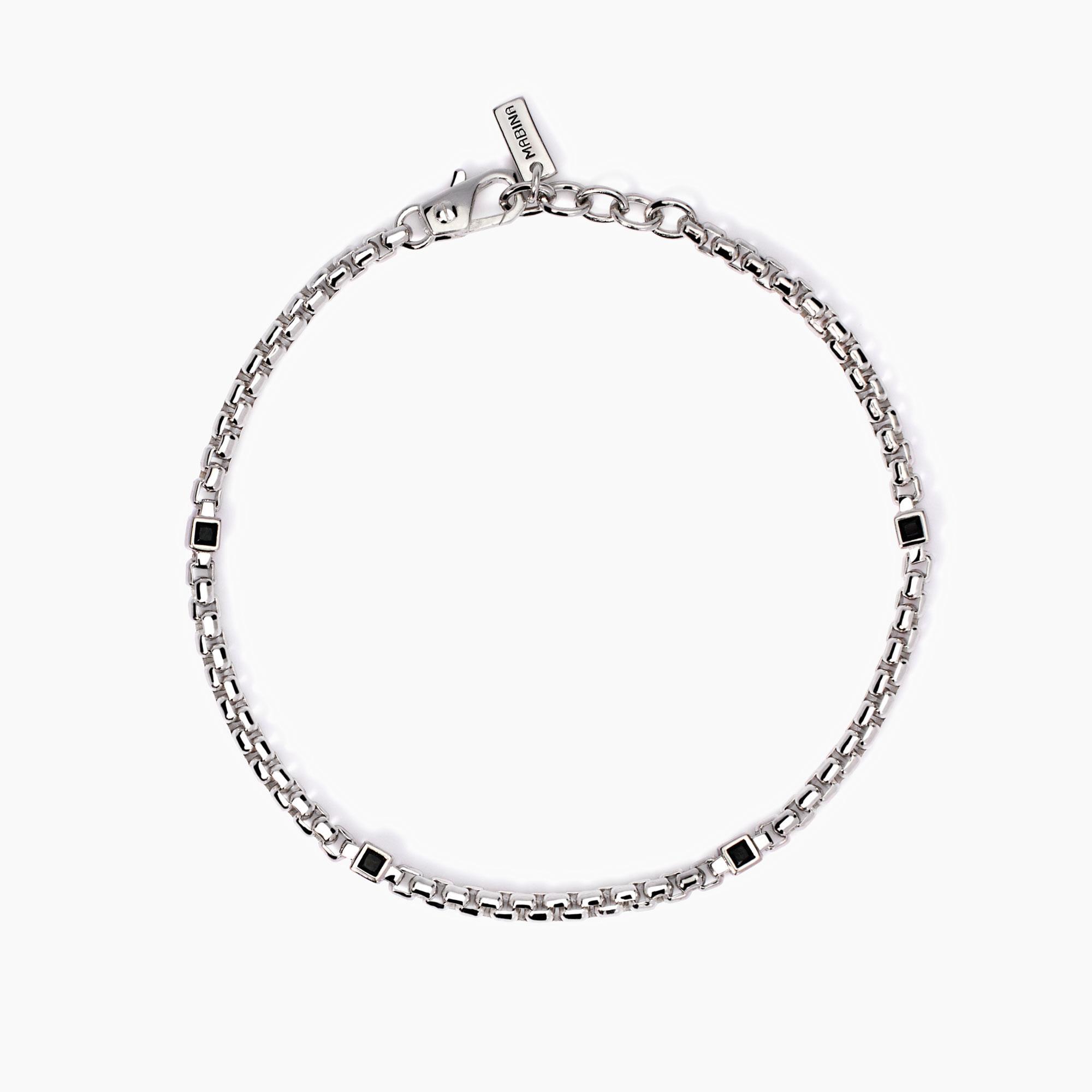 Bracciale argento Mabina uomo 533969