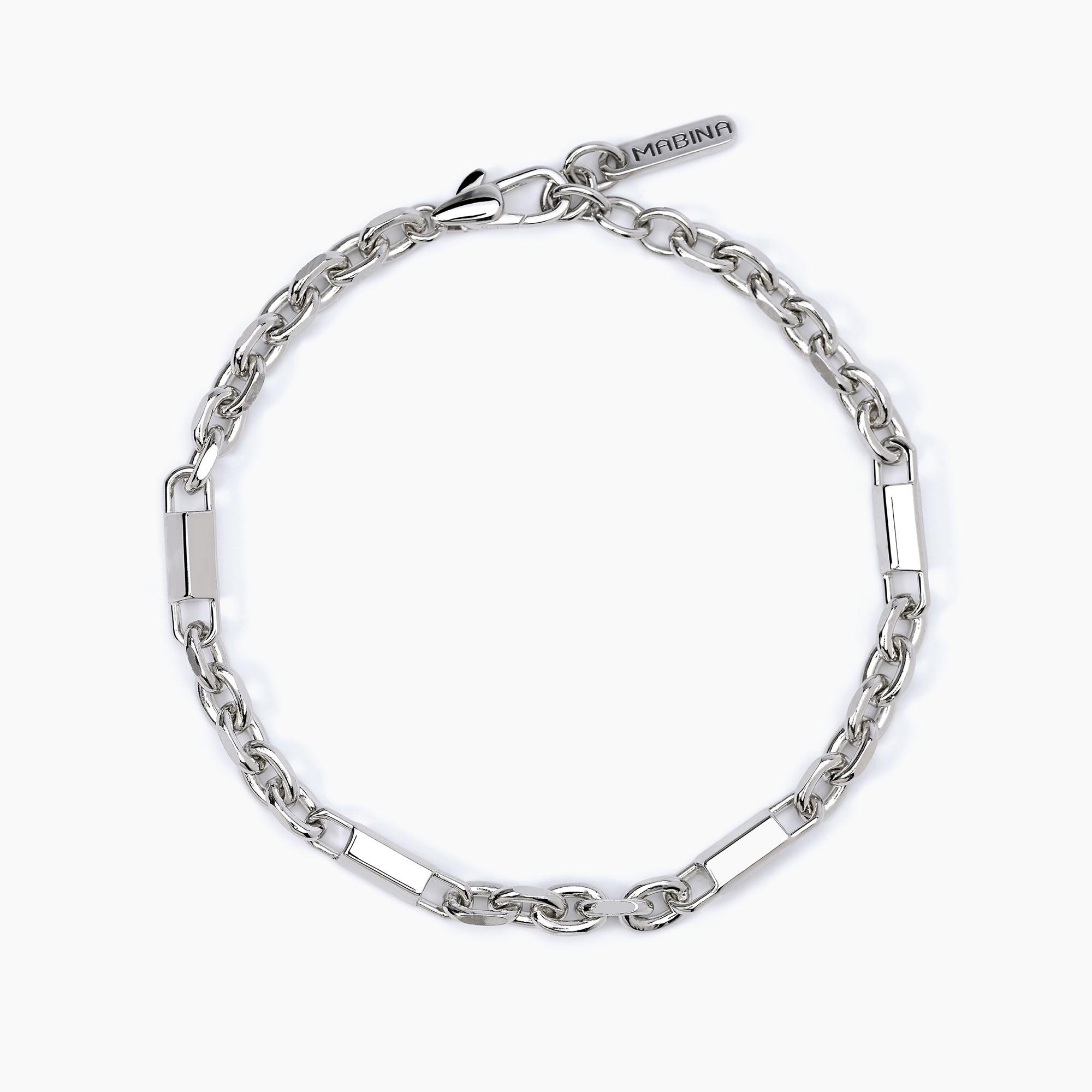 Bracciale argento uomo Mabina 533629